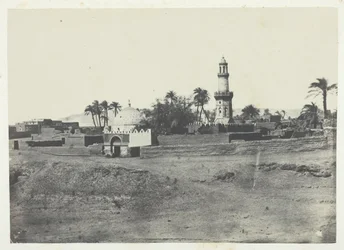 Moskeen i El-Arif og Mourad-Beys grav, Øvre Egypten, 184951, trykt 1852.