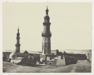 Moskeen i Aly-Bey, Girgeh, Øvre Egypten, planche 15 fra albummet "Egypte, Nubie, Palestine et Syrie" (1852)