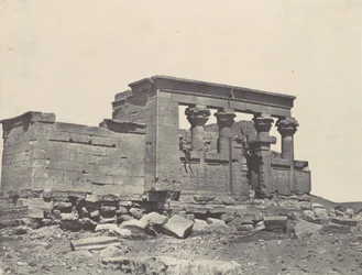 Nubien. Debods tempel. Parembola af Antonins rejseplan, 1850.