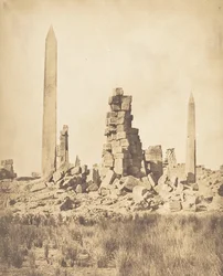 Obelisker fra Palace of Karnac Theben, 1849-50.