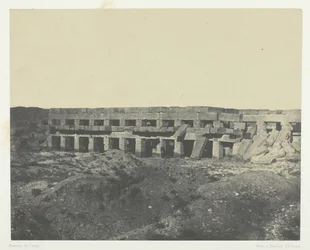 Karnak Palace, Private Apartments of the Palace, Promenade of Tothmes III, Theben, 184951.