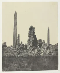 Karnak Palace, Obeliskerne, Theben, 184951, trykt 1852.