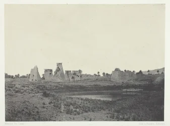 Karnak Palace, South Propylaea, Theben, 184951, trykt 1852.