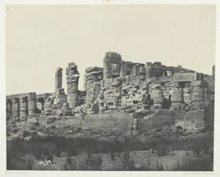 Karnak Palace, Hypostyle Hall, taget fra den nordøstlige vinkel, Theben, 184951, trykt 1852.