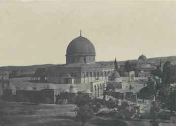 Palæstina. Jerusalem. Omars moské, 1850.