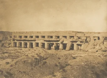 Promenade af Thutmose III - Sidste gallerier af Palace of Karnac Theben, 1849-50.