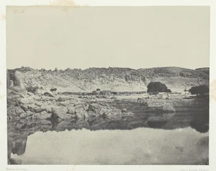 Northern Bank of the Nile Village of Abou-Koli, udsigt taget nord for Philoe, Nubia, 184951.