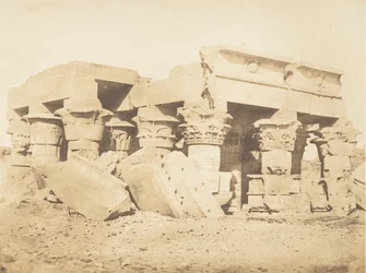Ruinerne af templet i Koum-Ombou Ombos, 1849-50.