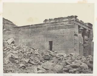 Temple De Dandour (Ancienne Tantour), Dédié à La Triade Osiris-Isis-Horus; Nubie, plade 93 fra albummet "Egypte, Nubie, Palestine et Syrie" (1852)