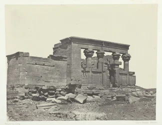 Temple of Débôd, Parembole fra Antonine-ruten, Nubia, 184951, trykt 1852.