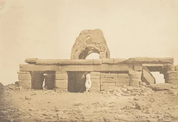 Udsigt over Amada-templet - Ruineret kuppel af en koptisk kirke, 2. april 1850.