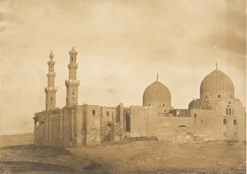Generel visning af moskeen og graven af ​​Sultan Bezkouk, El-Melek..., december 1849-januar 1850.