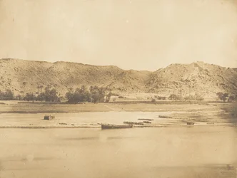Udsigt taget sydøst for Philae - Cherk-el-Hesseh, 1849-50.