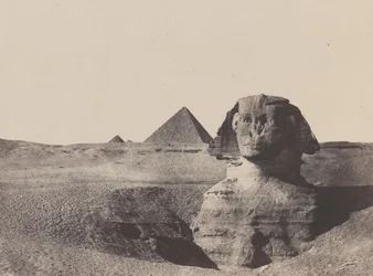 Mellem Egypten, Sfinxen, december 1849, trykt 1852.
