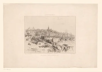 Udsigt over tilflugtsstedet af Trouville Den gamle havn i Trouville (titel på objekt) The Elegant Life (serietitel på objekt)