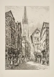 En gade i Rouen