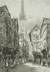 En gade i Rouen
