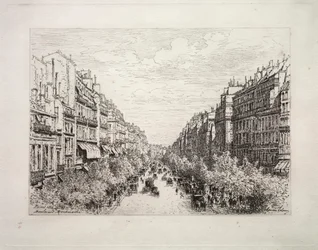 Boulevard Montmartre, 1884.
