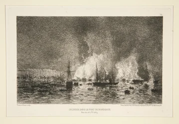 Brand i havnen i Bordeaux (brand i havnen i Bordeaux)