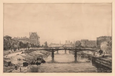 Paris, Udsigt fra Concorde-broen, 1866.