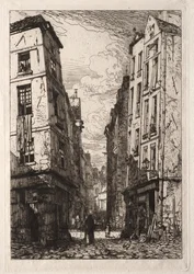 Rue des Marmousets (det gamle Paris)