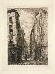 Rue des Marmousets (det gamle Paris)