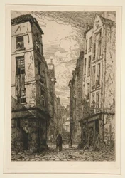 Rue des Marmousets (det gamle Paris)