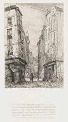 Rue des Marmosets Old Paris, 1862.