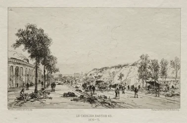 Kunstneriske minder om belejringen af ​​Paris: Le Cavalie (Bastion 63)