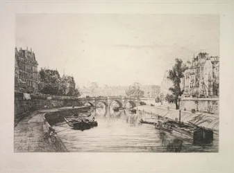 Udsigt fra St. Michel-broen, 1865.