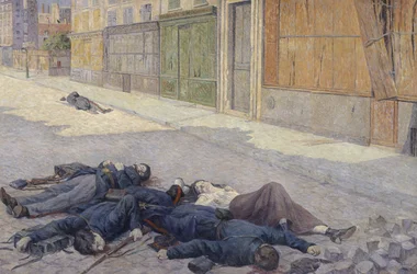 En gade i Paris i maj 1871