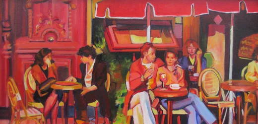 Et livligt caféliv