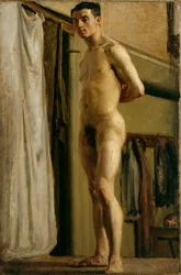 Stående mandlig figur