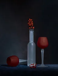 Bær af frostet glas