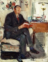 Portræt af Ernest Lawson (olie på lærred)