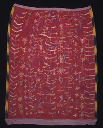 Cofradia tekstil, muligvis et forklæde til en Kristusfigur, ca. 1920-1940 (bomuld og silke)