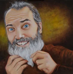 The Beard, 2022 (olie på lærred)