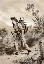 Digger on the Tramp, Australien, 1879.