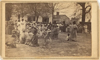 Flygtningelejr, Bullard Plantation,1864 (foto)