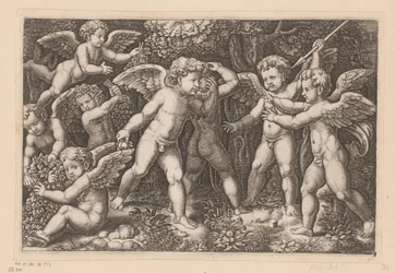 Spiller putti Pavens gobeliner (serietitel) Tapezzerie de Papa (serietitel)