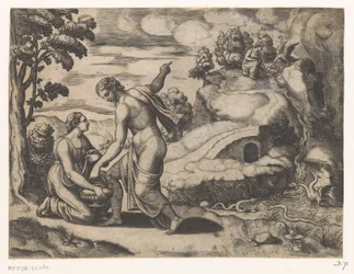 Venus sender Psyche til en brønd bevogtet af drager