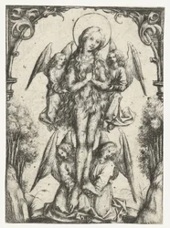 Ophøjelsen af ​​St Mary Magdalene med fire engle