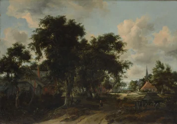 Indgang til en landsby, ca. 1665.