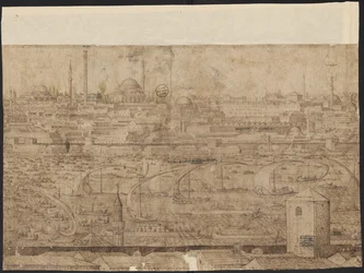 Prospekt af Konstantinopel, ark 8, Melchior Lorck, 1559