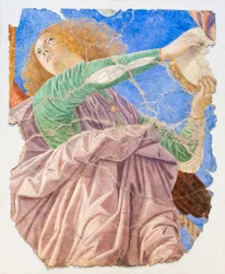 Musikskabende engle, ca. 1480 (restaureret fresco)