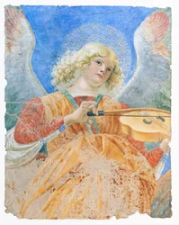 Musiikkia tekeviä enkeleitä, noin 1480 (fresko)