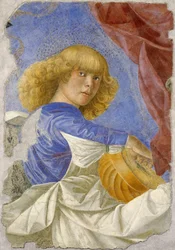 Musiker-engel af Melozzo da Forli, ca. 1480 (fresco)