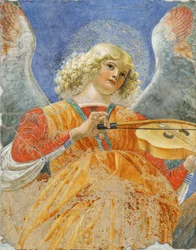 Musiker-engel af Melozzo da Forli, ca. 1480 (fresco)
