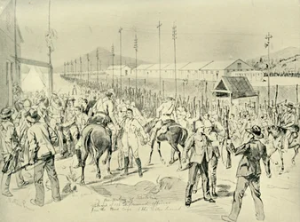 Besættelsen af Pretoria: Frigivelse af britiske officerer, 1901.