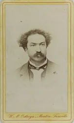 Portræt af komponisten Robert Planquette 1848-1903, ca. 1880.